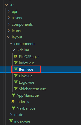 修改vue element admin 中侧边栏图标