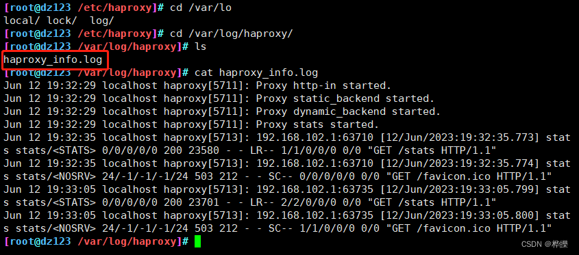 【Haproxy 搭建Web 群集】