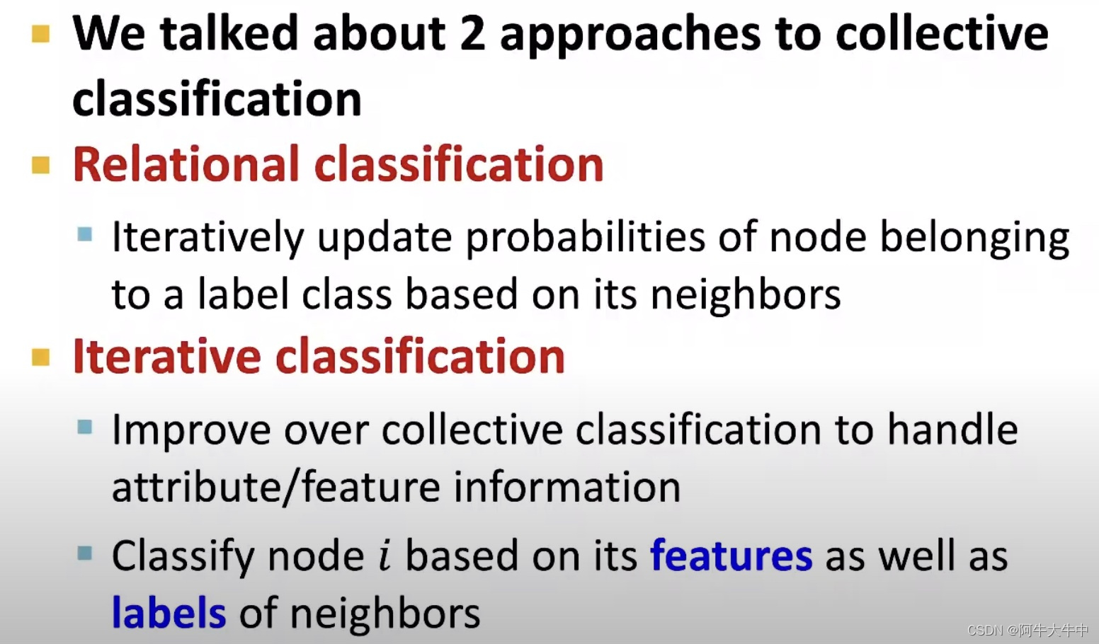 CS224W5.2——Relational and Iterative Classification