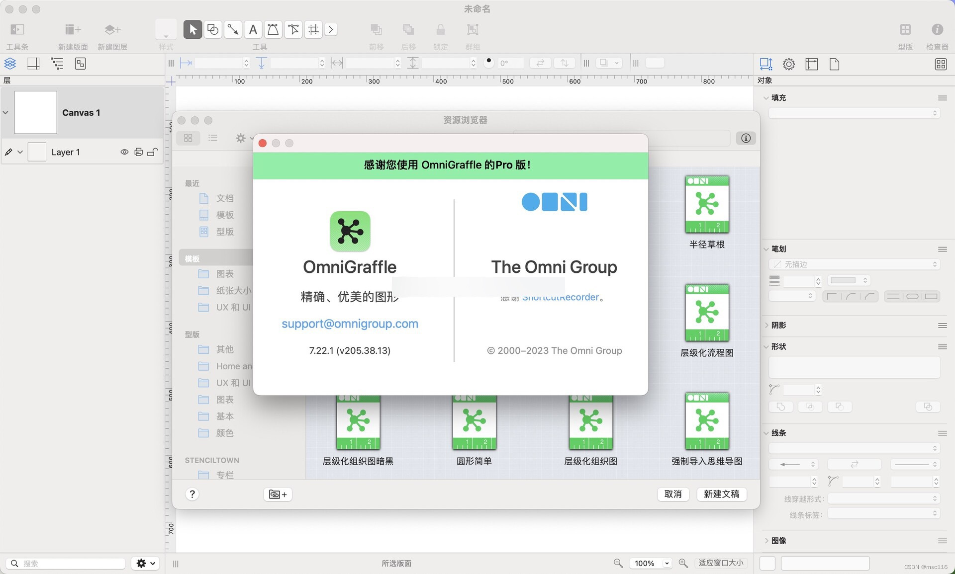 专业图表绘制软件 OmniGraffle Pro mac v7.22.1中文版软件介绍