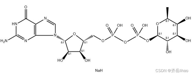 6-脱氧-β- L -半乳吡喃糖基鸟苷 5′-二磷酸，Guanosine 5‘-diphospho-fucose，GDP-BETA-L-FUCOSE