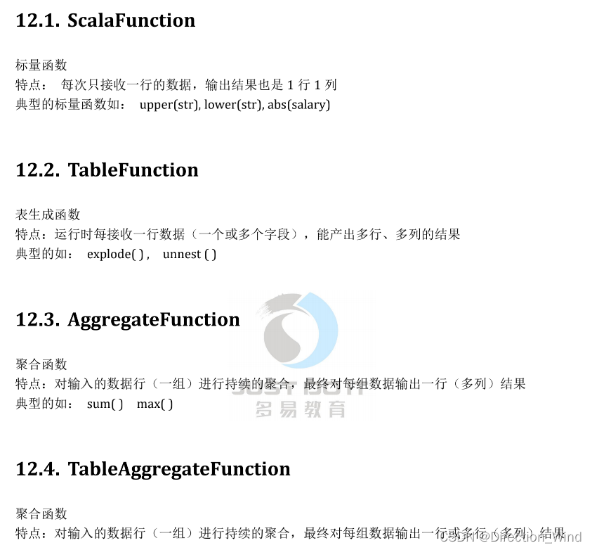 flinksql 流表转换， 自定义udf/udtf，SQL 内置函数及自定义函数