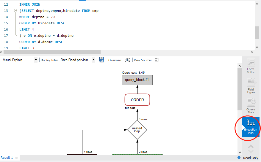 View the execution plan with MySQL Workbench - Programmer Sought