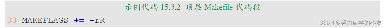 示例代码15.3.2 顶层Makefile代码段