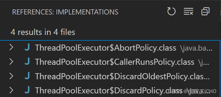 ThreadPoolExecutor RejectedExecutionHandler