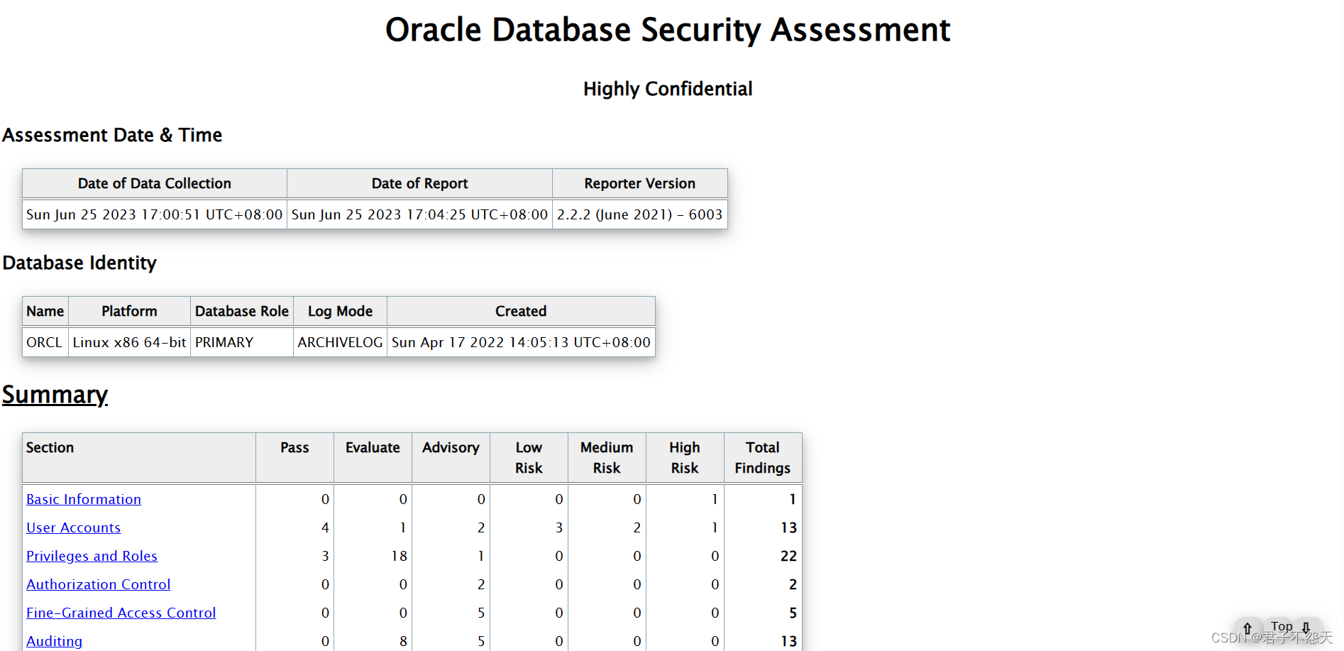 Oracle数据库安全评估工具（DBSAT）