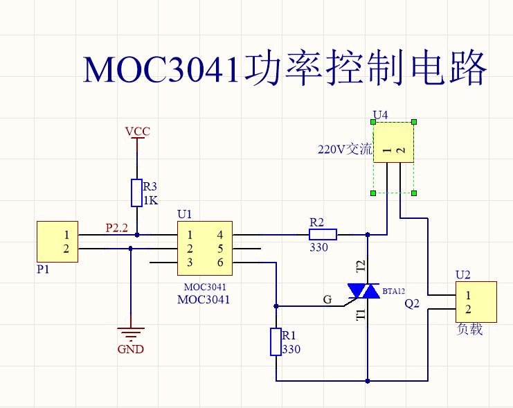 moc3021应用电路图图片