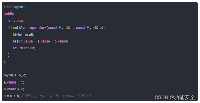 1.4C++运算符重载作函数