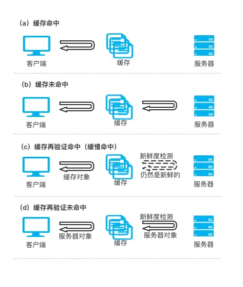 缓存命中、未命中以及再验证