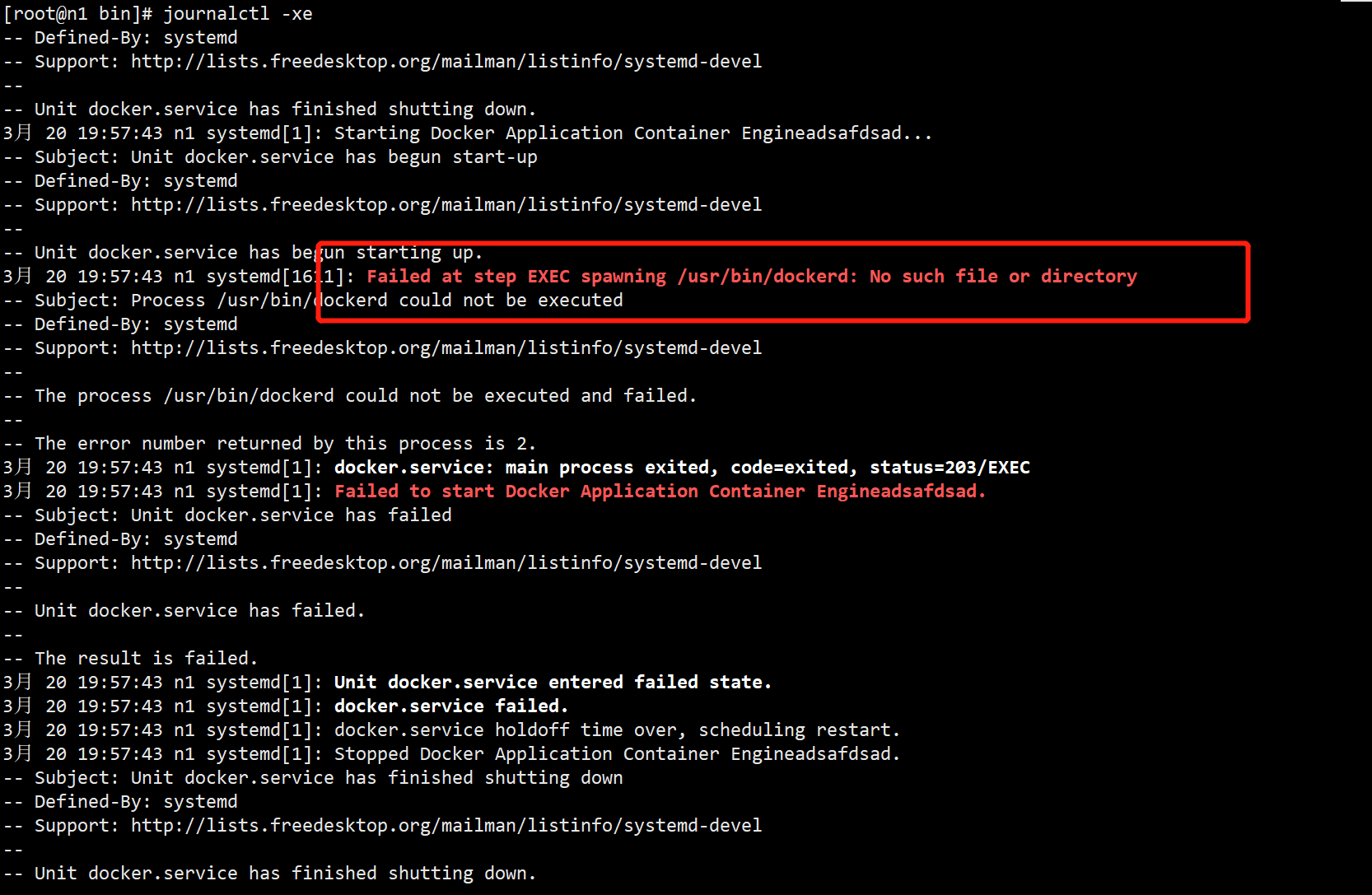 Docker 启动Failed To Start Docker Application Container Engineadsafdsad ...