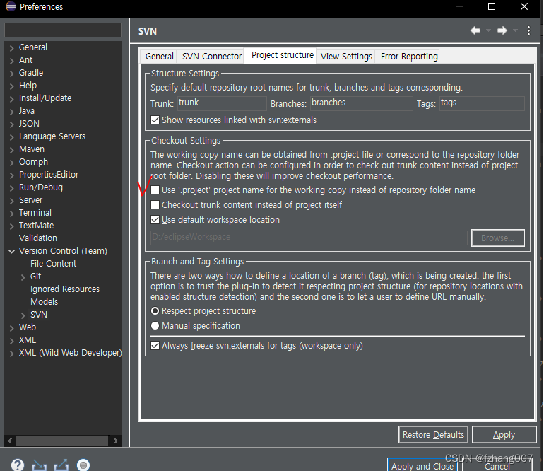 SVN ‘0x0040010b Obtain Project Name‘ operation finished with error