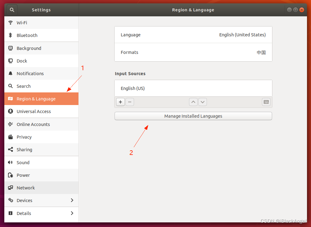 Manage Installed Languages