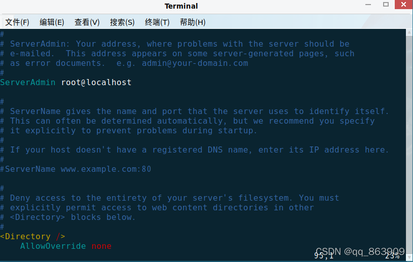 linux的httpd服务修改默认网页登录端口为8080