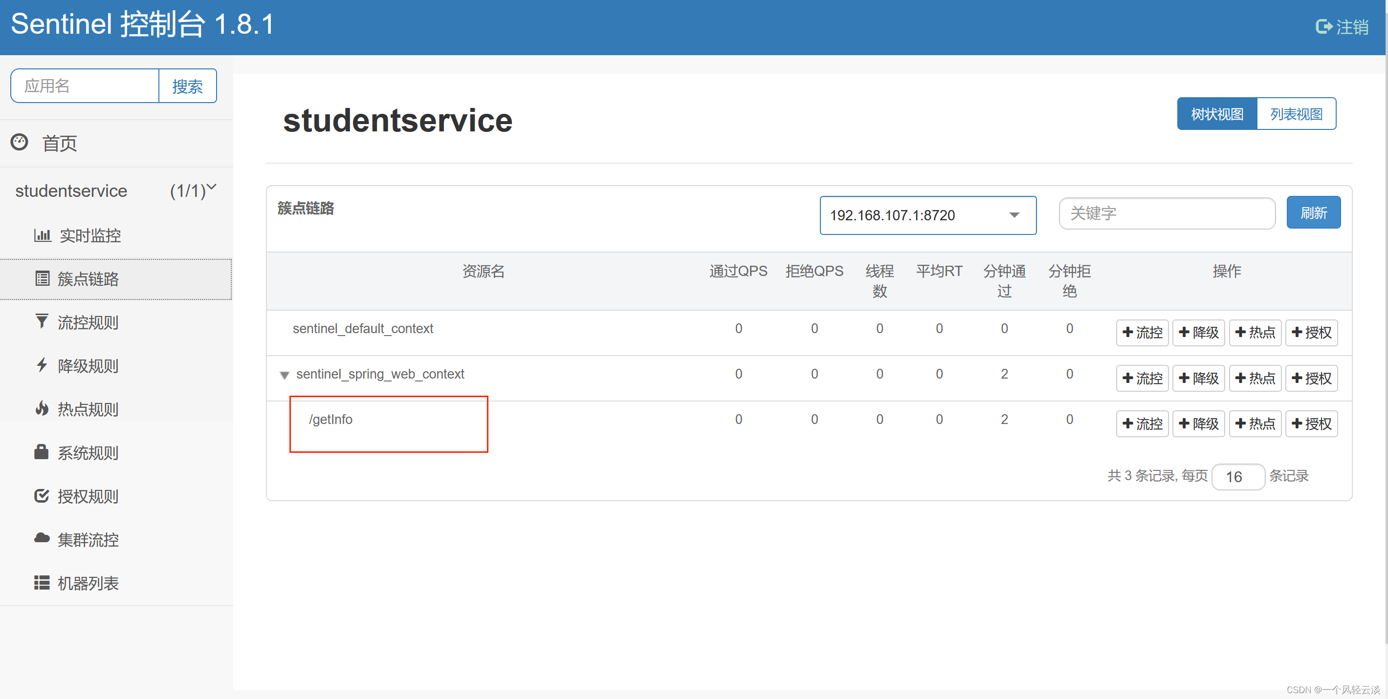 SpringCloud之Sentinel概述和安装及简单整合