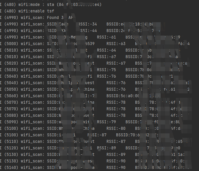 ESP-C3入门7. WIFI 操作 扫描WIFI列表