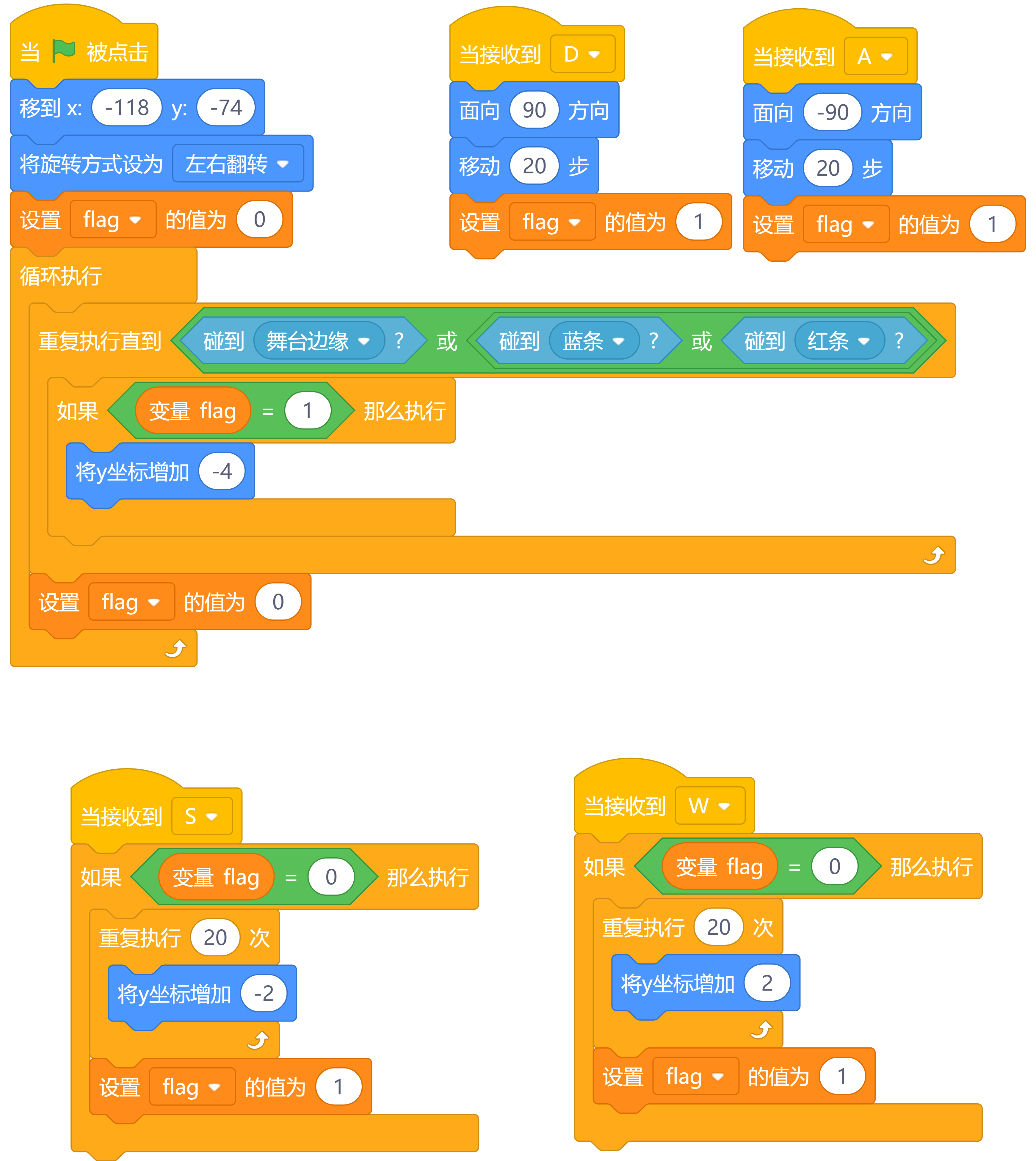 Scratch 随机平台跳跃