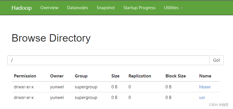 HDFS Browse Directory目录显示 Path Does Exist On HDFS Or WebHDFS Is ...