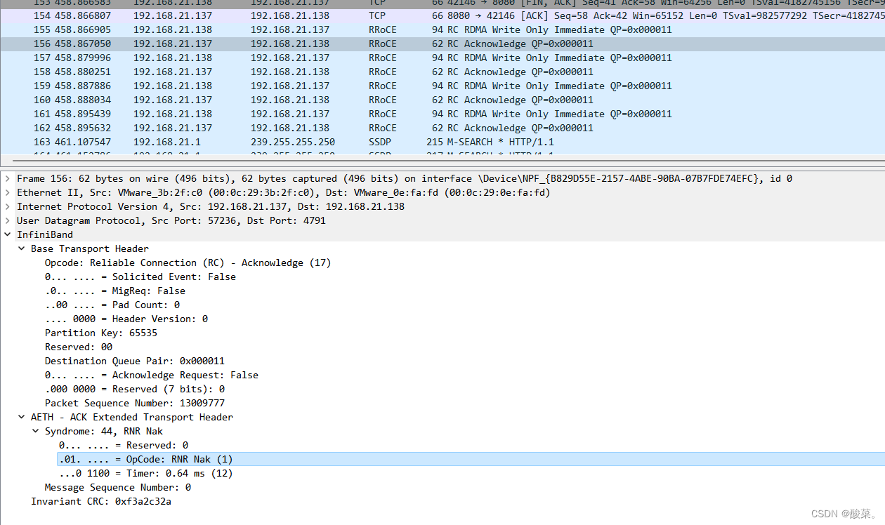 rdma struct ibv_qp_attr属性timeout，retry_cnt，rnr_retry等字段含义。