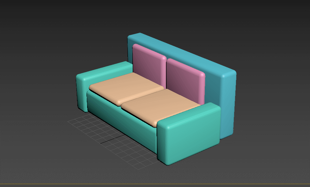 3dmax入门级—制作简易沙发