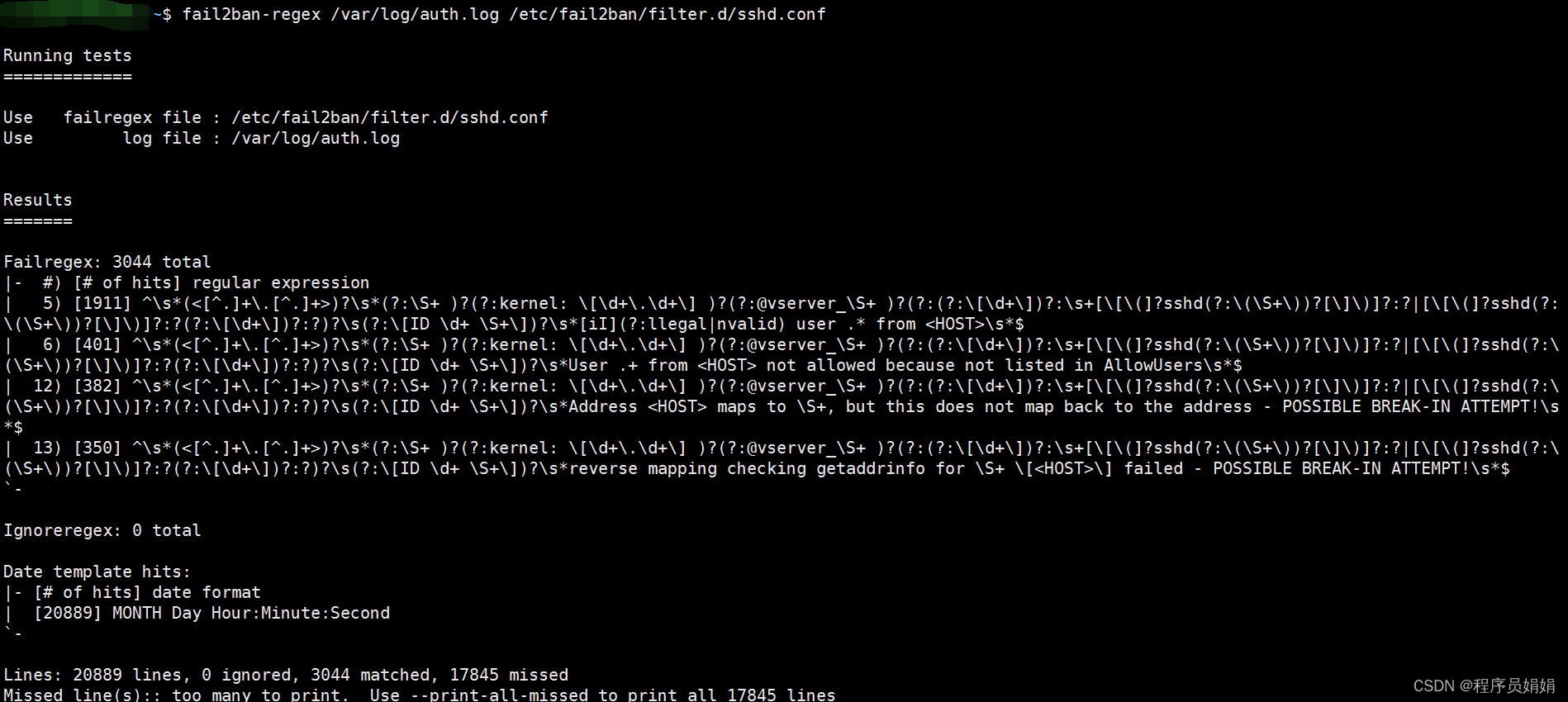 fail2ban.filter：failregex添加正则_fail2ban failregexCSDN博客