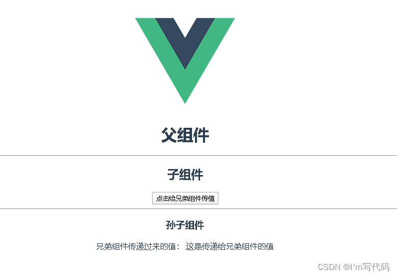 Vue组件间通信方式超详细(父传子、父传后代、子传父、后代传父、兄弟组件传值)