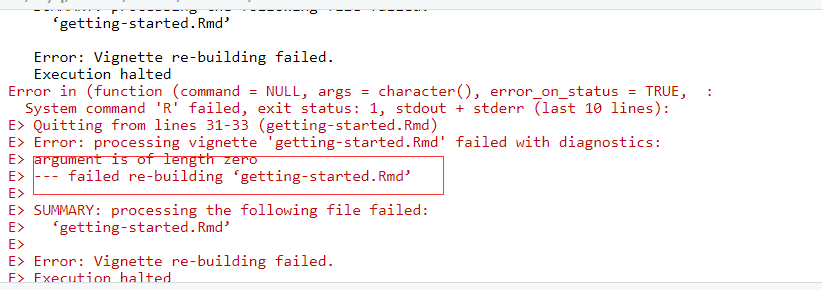 别被Github上R包骗了，之：Error: Vignette re-building failed.
