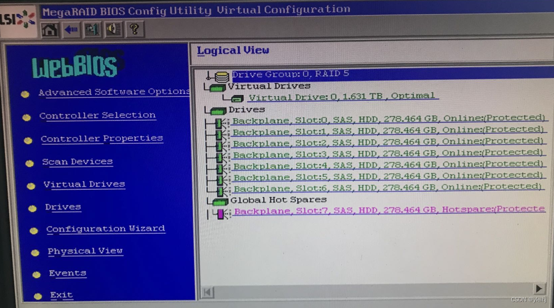 IBM3650M4服务器RADI5更换硬盘