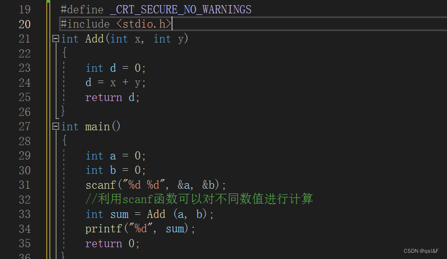 函数（Add）——初识C语言_c语言加法函数add-CSDN博客