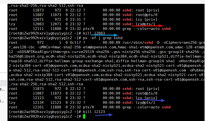 在linux进程管理中遇到的问题,暂未解决