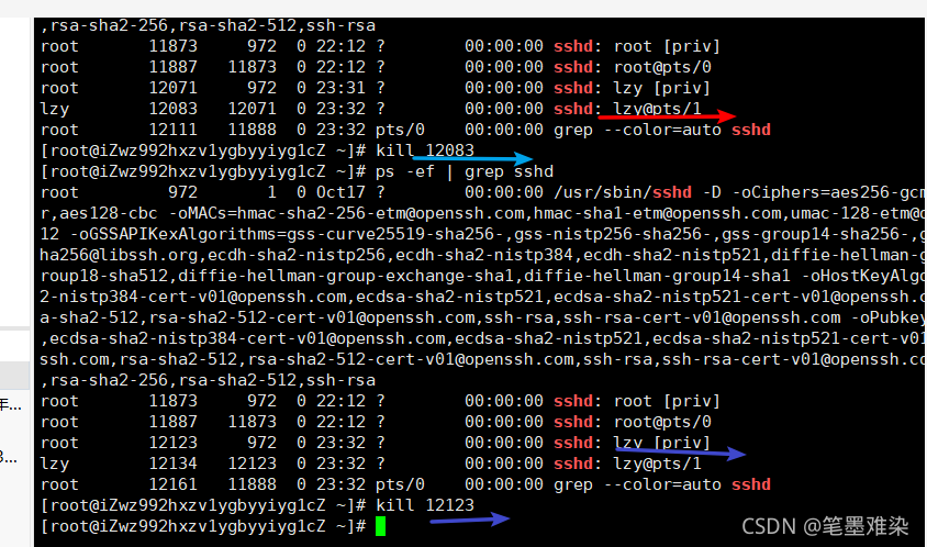 在linux进程管理中遇到的问题,暂未解决