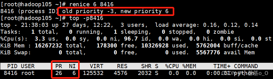 Linux进程监测和操控之top、ps、kill、nice、renice命令