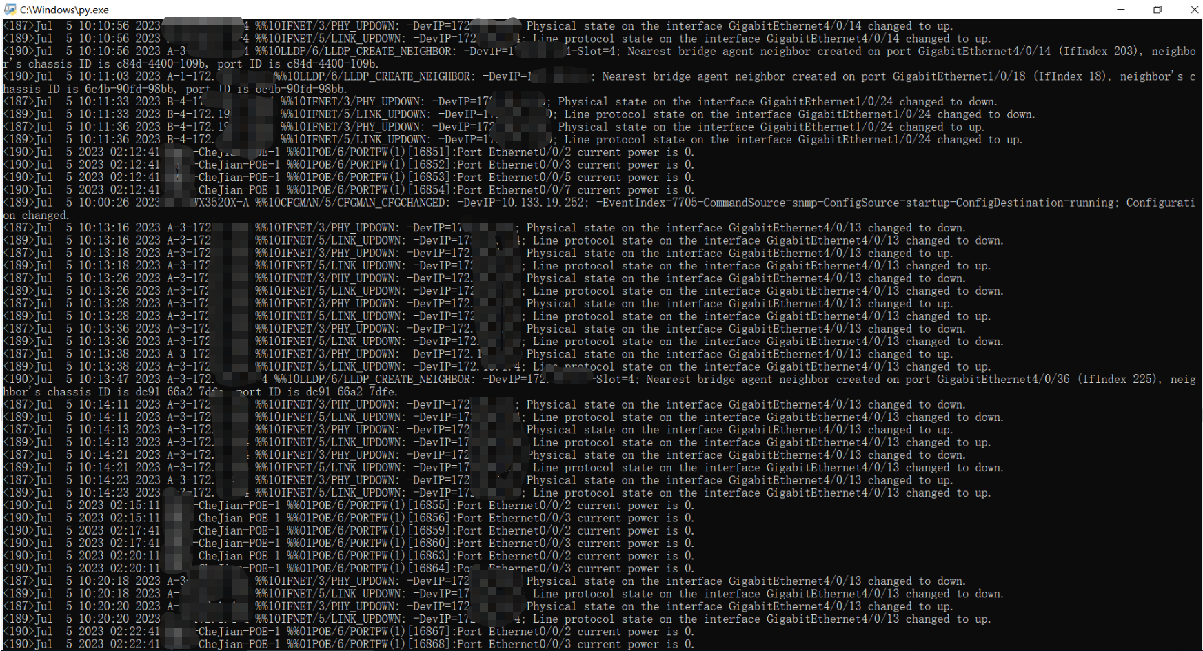 使用Cacti的syslog插件搭建系统日志服务器(Window Server + Python)_visual syslog server ...