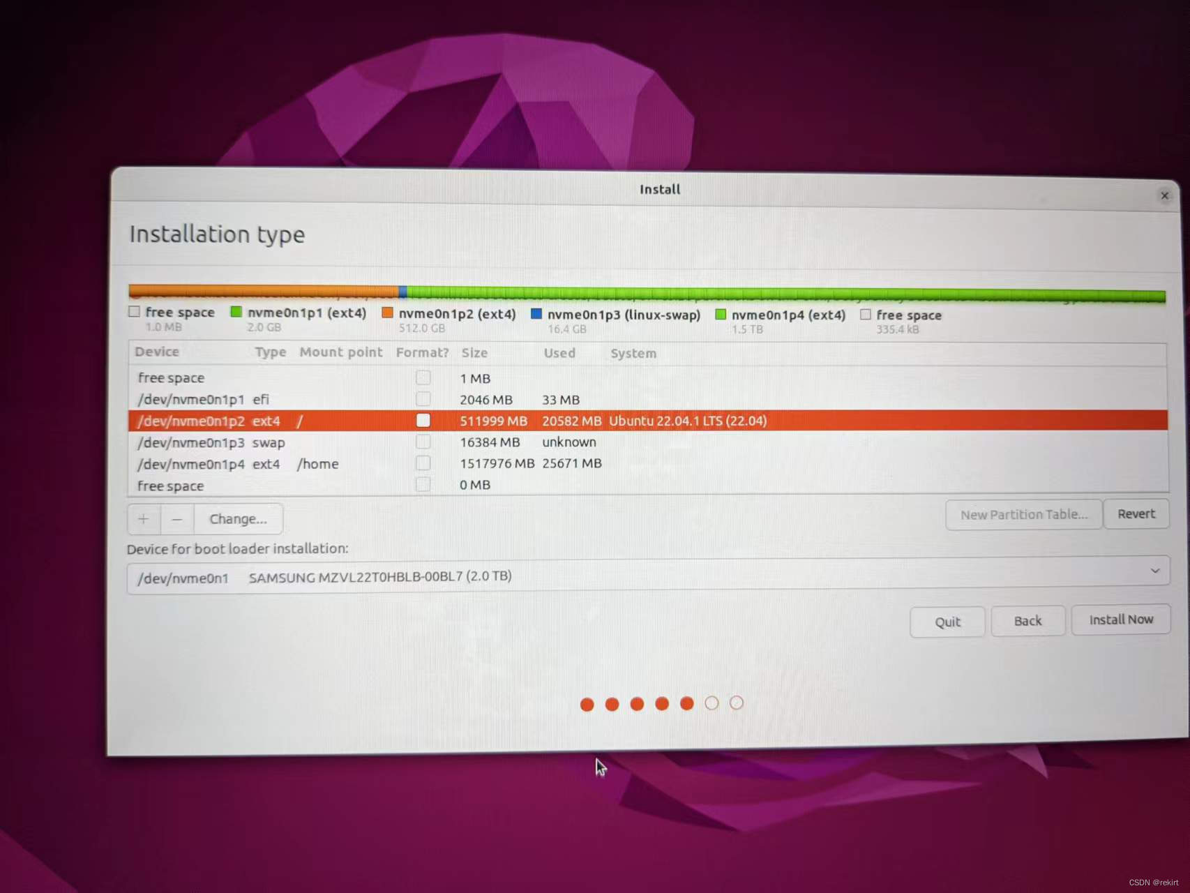 联想拯救者Y9000P安装ubuntu22.04系统