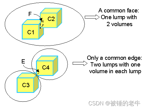 图 5：域定义了非流形对象内的流形组件