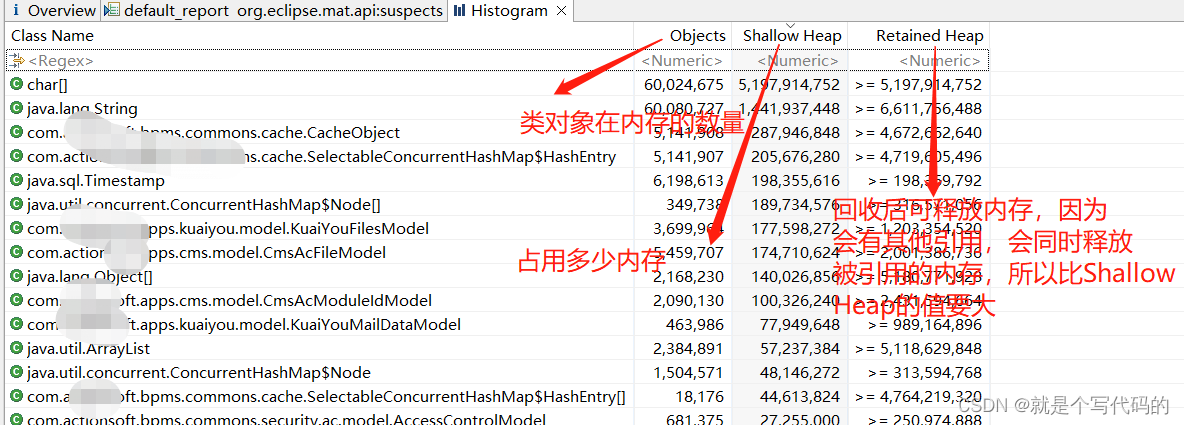 jvm相关，jvm内存溢出，内存占用过高，CPU占用率高原因分析，MAT内存镜像文件分析的使用----学习笔记