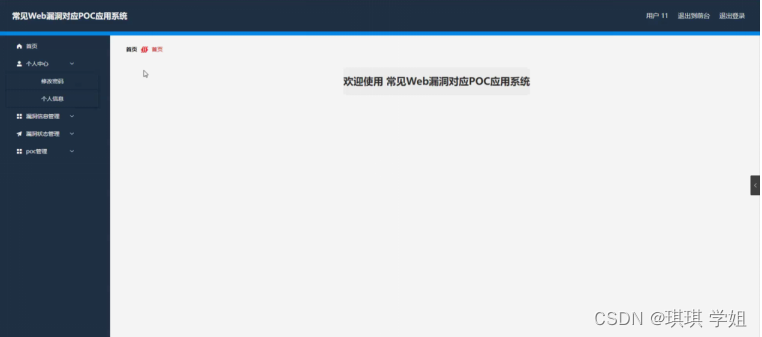 [附源码]Python计算机毕业设计Django常见Web漏洞对应POC应用系统