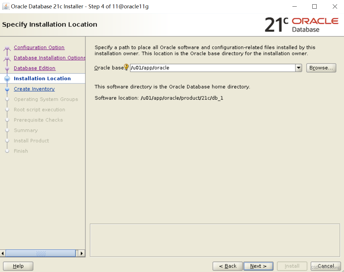 /u01/app/oracle