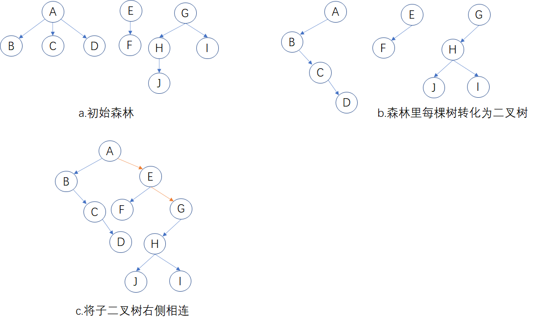 森林转化为二叉树