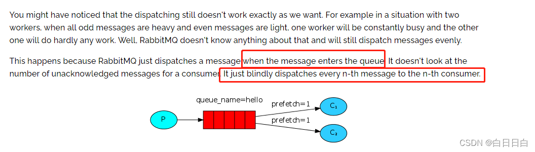 RabbitMQ （工作队列：Work Queues）