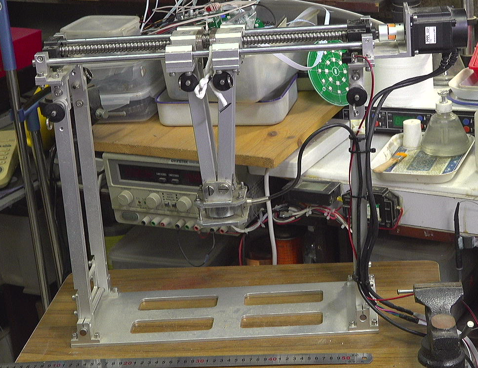 ▲ 图2.1.2 桁架在下极限：下面间隙为16厘米