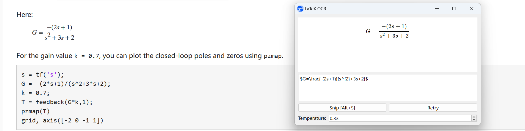 pix2tex - LaTeX OCR 安装使用记录