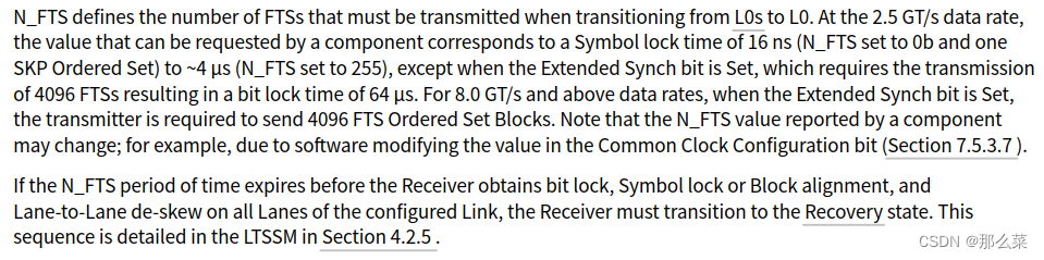 S4.2.4.5 Fast Training Sequence (FTS)