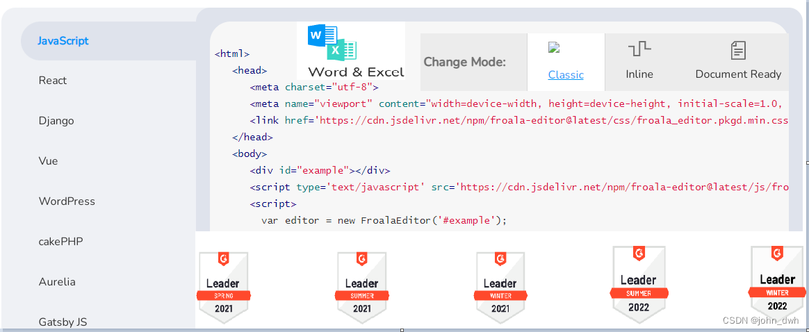 JavaScript 所见所得文本编辑器 Froala Editor 4.0.17Crack