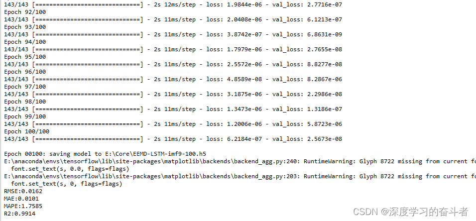 时序数据利用EEMD_LSTM模型进行预测（Python编程，数据集和代码均在压缩包，解压缩后可以直接运行，数据可以替换为股票数据，交通流量等时序数据）