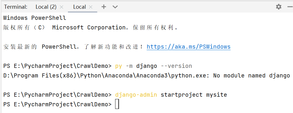 ˴py -m django --version Ϊ鿴django汾˴Ѿװdjango，֪ΪʾҲģ，ԺûӰ