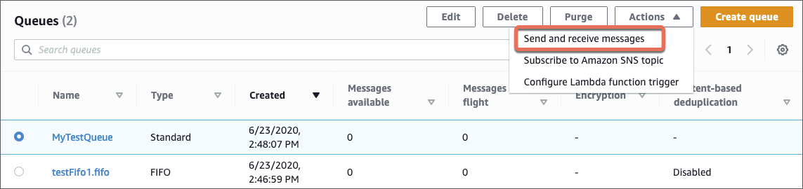 aws SQS 使用步骤