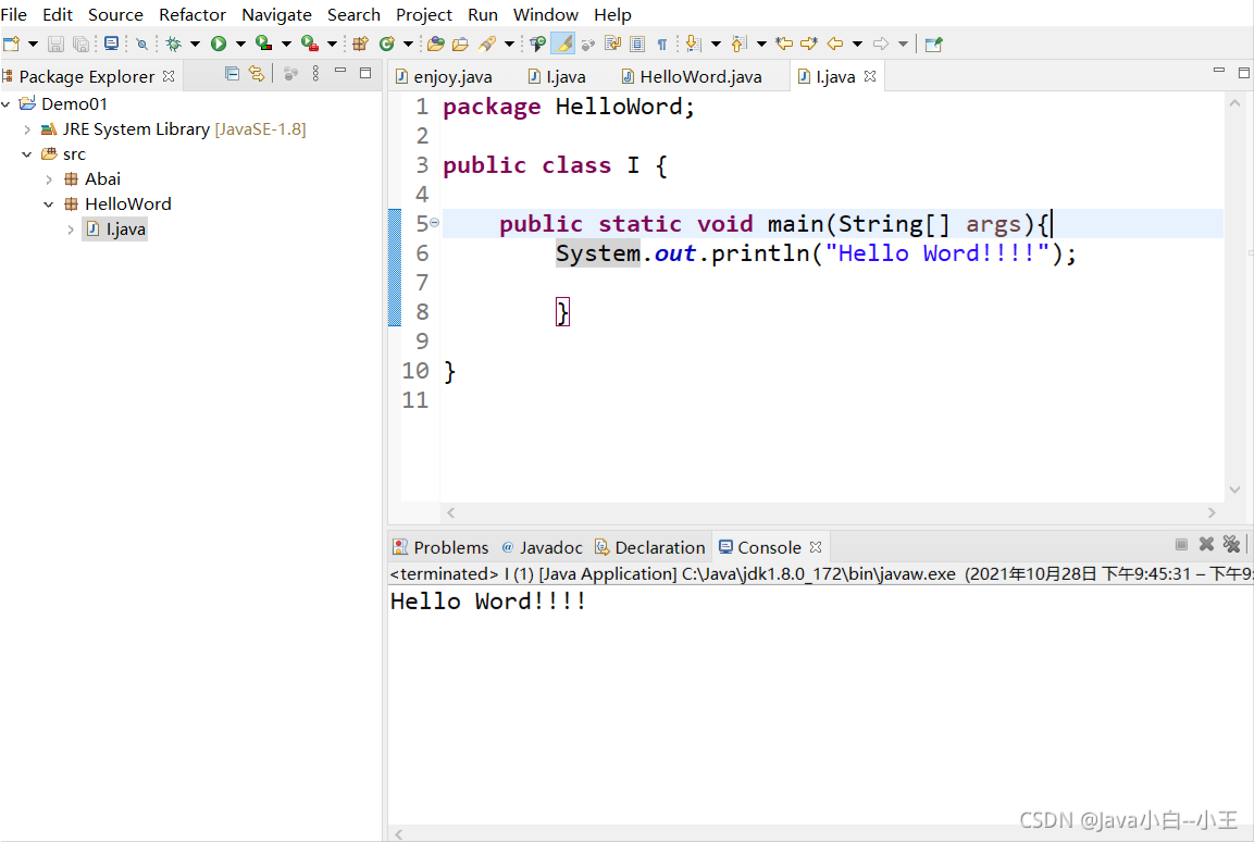JAVA编程入门学习