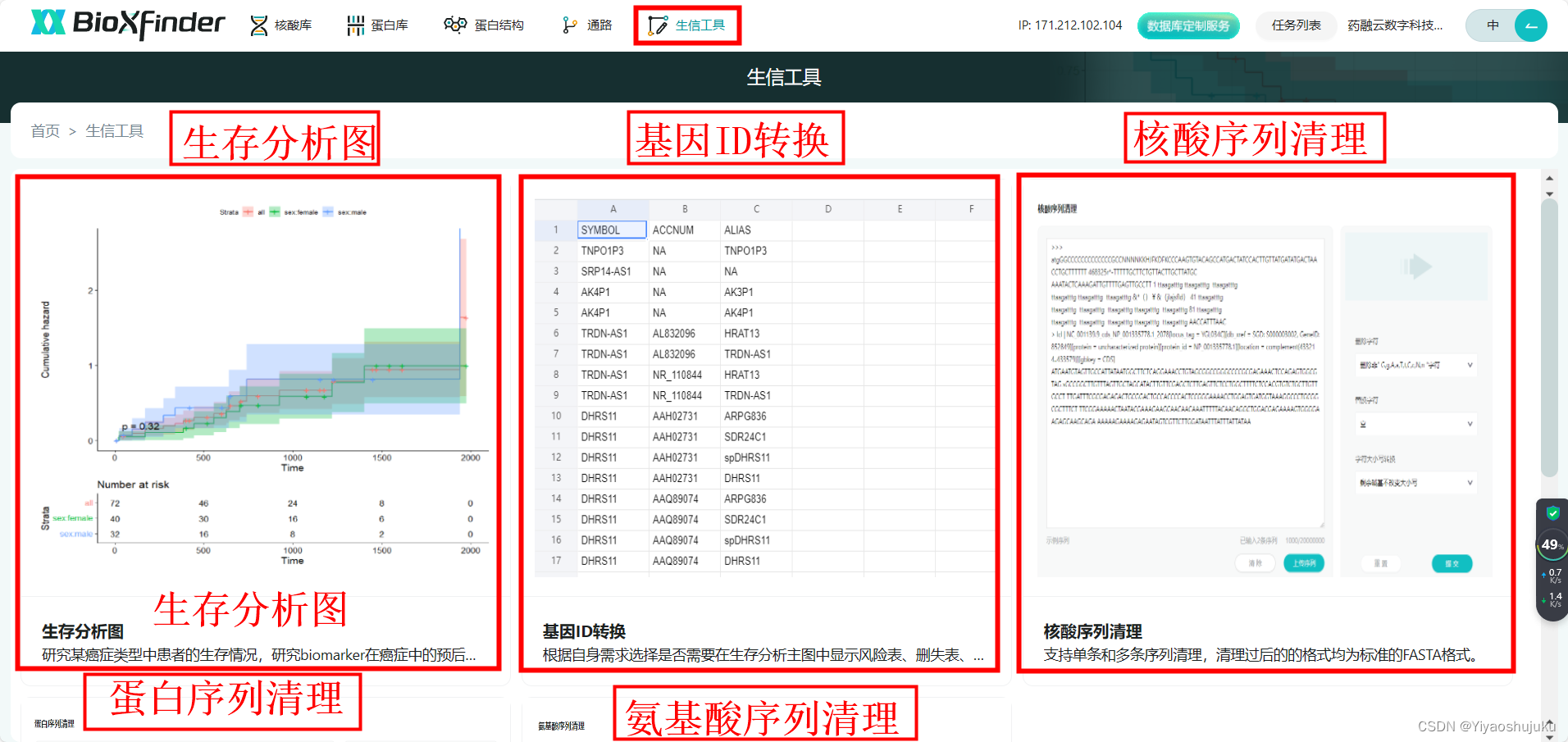 生信分析 在线小工具永久收藏在线生信分析 Csdn博客