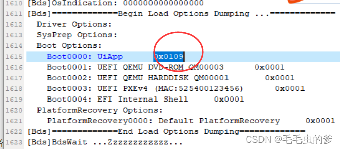 UEFI BootOption Variable存储字节流